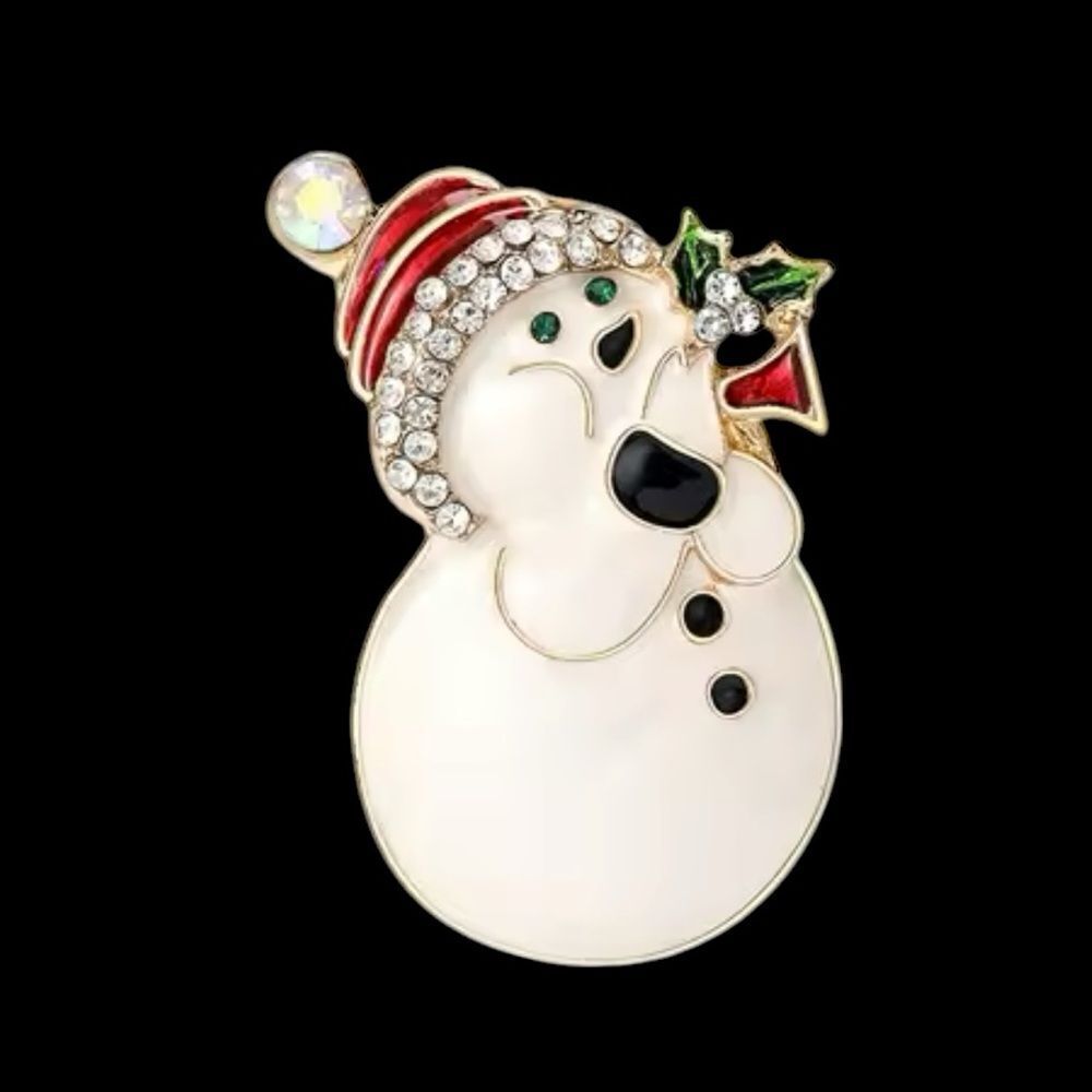 CHRISTMAS SNOWMAN BROOCH‎